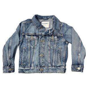Old Navy Distressed Trucker Blue Jean Jacket Girls size 5